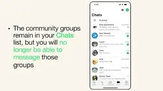 How to exit a community - iOS | WhatsApp