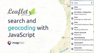 Leaflet tutorial 7 add geocoding search | 2023 tutorial step by step