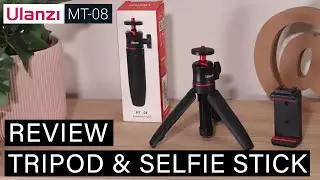 Ulanzi MT-08 ⭐Tripod & Selfie Stick with Ballhead⭐ Small, Cheap & Efficient!