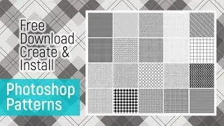 How to Download & Install | Create Pattern | Photoshop Tutorial