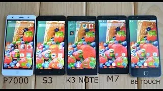 Сравнение: Elephone P7000 vs Mlais M7 vs Ulefone Be Touch vs Jiayu S3 vs Lenovo K3 Note