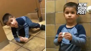 Adorable Kid Crawls Into Strangers Stall at Chick-fil-A Bathroom | New York Post