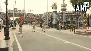 Watch: Beating retreat ceremony at Attari-Wagah border on I-day eve