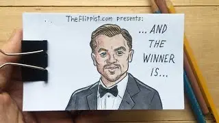 Leonardo DiCaprio Oscar Winning Flipbook Animation (Original)