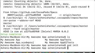 How to install CocoaPods on mac and setup Pods with Xcode Project