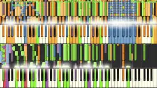 [Black MIDI] 2 Pianos - Synthesia - Bad Apple!! BOSS MODE 2.25 million notes ~ TheSuperMarioBros2