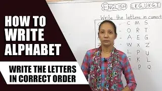 Write the letters in correct order | Learn Basic English Part -23 | Learn English | How to write