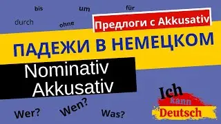 Падежи в немецком языке. Nominativ и Akkusativ. Предлоги с Akkusativ