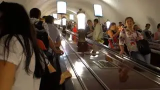 St. Petersburg Metro—Take a People-Watching Ride on a Long Escalator