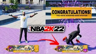 I  FINALLY ACHIEVED GOAT STATUS ON NBA2K22 WITH MY SLASHING SHARPSHOOTER!