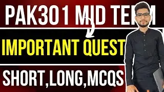 PAK 301 Midterm Preparation 2022 | PAK301 Mid Term Preparation 2022 | Pak301 Mid Important Questions