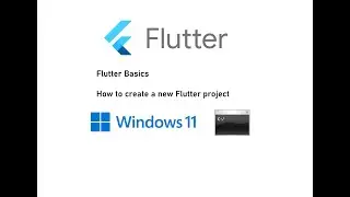 Create Flutter Project in windows 11 using CMD | 2024
