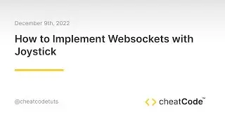 Demo: How to Implement Websockets with Joystick