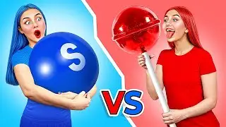 Красная еда vs Синяя еда Челлендж | Смешные Моменты с Mega DO Challenge