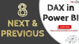 All about 8 Previous and Next DAX in Power BI - TAIK18 (6-38) Power BI