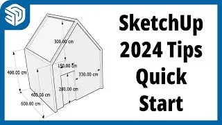 SketchUp 2024 3D Modeling Tutorial For Beginners Quick Start