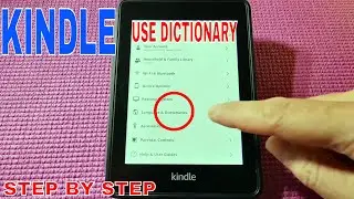 ✅  How To Use Kindle Dictionary Function 🔴