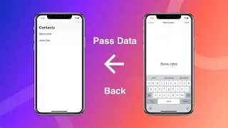 How To Pass Data Back To Previous View Controller Like  A Professional  | Swift 4