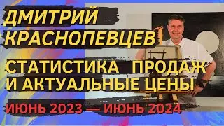 7. Дмитрий Краснопевцев. Статистика продаж и актуальные цены (июнь 2023 — июнь 2024)