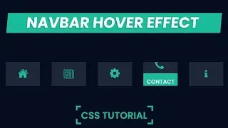 Cool Navbar Hover Effect CSS | CSS Navigation Bar