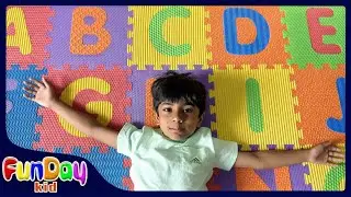 Alphabet Song | ABC MAT | ABC Finding Learning Video for Toddlers & Kids with Apu - @FunDayKid