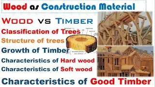 What are the types of Wood & Timber?|Characteristics of Timber|All about Timber & Wood|WoodvsTimber