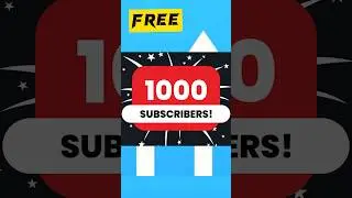 1K Subscribers (Free) 😱 | 1K Subscibers Kaise Kare | 1k subscribers kaise badhaye #ytshorts #shorts