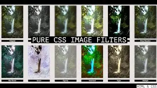 CSS Filters Project Tutorial || Image Filters By Pure CSS || Filters