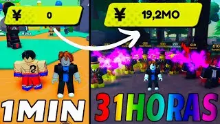 Zerei o Anime Fighters Simulator em um vídeo sendo F2P... (Fiquei 31 Horas)