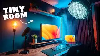 How I Turned a Tiny Room Into my DREAM YouTube Studio!