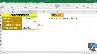 EXCEL -  FUNCIÓN PAGO