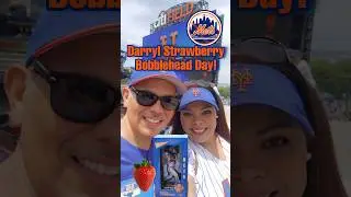 NY Mets💙🧡⚾️ Darryl Strawberry 🍓 Bobblehead Day! ⚾️