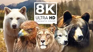 EARTH ANIMALS 8K ULTRA HD 120 FPS  | with Realistic Cinematic Sound (color dynamic)