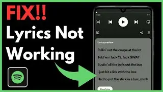 How To Fix Lyrics Not Showing On Spotify | Simple And Easy (2024)