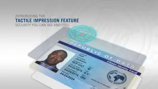 Tactile Impression ID Card Security Feature