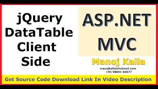 Jquery DataTable Asp.Net MVC