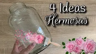 4 MANUALIDADES fáciles para DECORAR sin gastar mucho / Reciclaje / DIY Home Decor / Artesanato