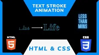 simple text stroke animation using css and svg 