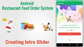 Android Studio Tutorial Restaurant Food Order System Intro Slider Layout Design Tutorial Part 3 - 2