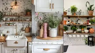 Vintage Cottage Kitchen Design ldeas |Farmhouse cottage kitchen decoration #kitchen #cottagekitchen