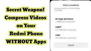 Compress Videos FAST! No Software Needed