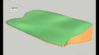 Generate 3D terrain from dashed contours | SketchUp