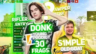 donk CARRIES s1mple (LEGENDARY) | sub+chat (CS2)