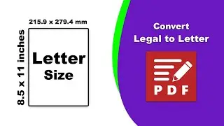 How to change legal size pdf to letter size in PDF-XChange Editor