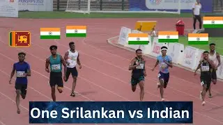 400m MEN Final KALINGA KUMARAGE from Sri lanka digs Gold at Indian Ground