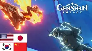 Genshin Impact - Mavuika vs Capitano Natlan Cutscene (ENG, CN, KR, JP Language)