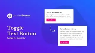Toggle Text Button Widget for Elementor