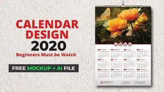 Calendar Design 2022 | Wall Calendar 2020 | How To Make a Calendar in Illustrator Tutorial 