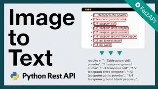 Python & FastAPI Tutorial: Create an ai microservice to extract text from images.