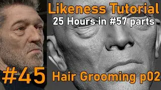 Likeness Tutorial   PART 45   Hair grooming in Maya with Xgen interactive Part02